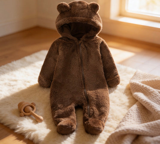 Teddy Bear Jumpsuit                             (With Hands And Feet)
