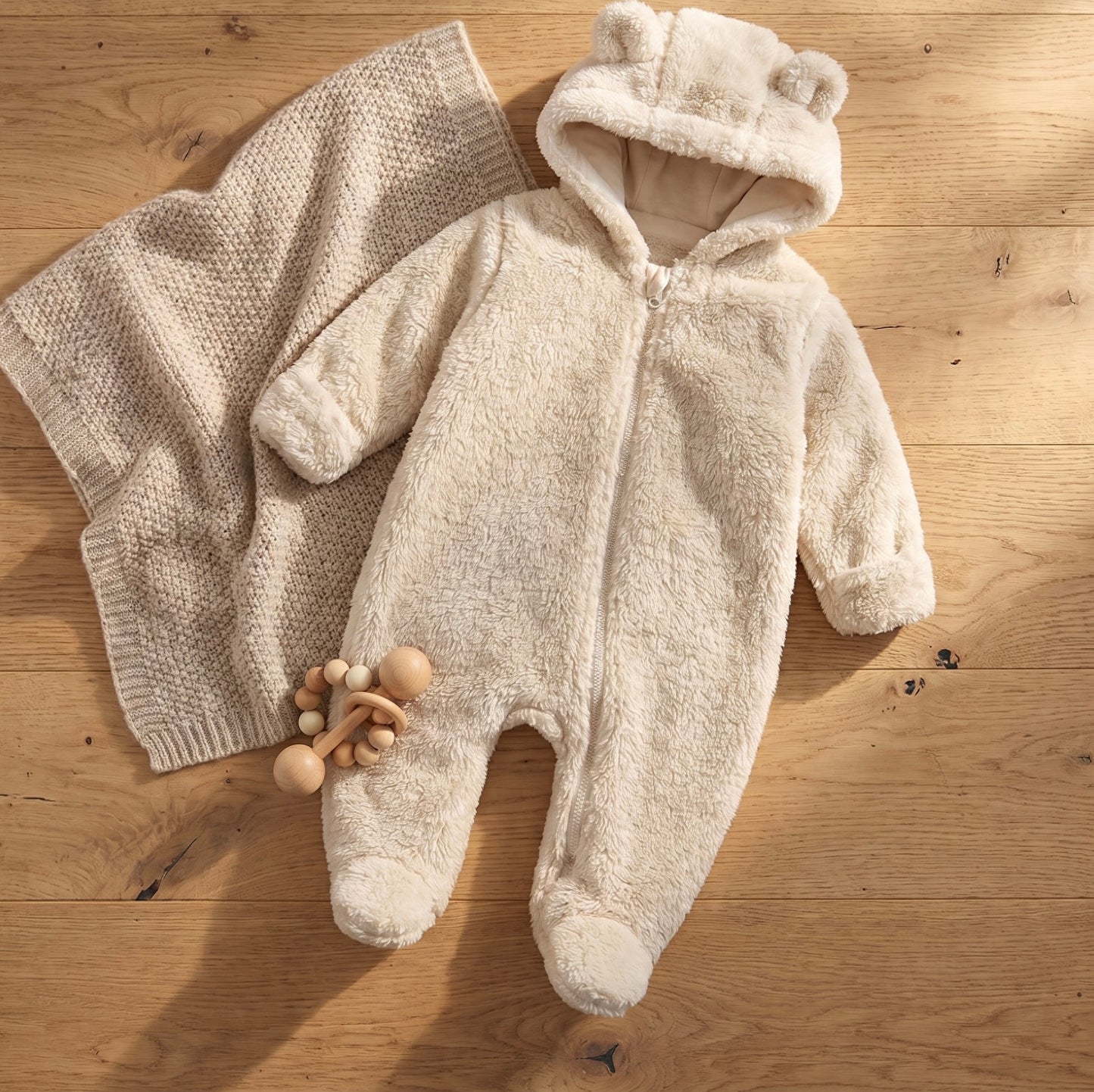 Teddy Bear Jumpsuit                             (With Hands And Feet)
